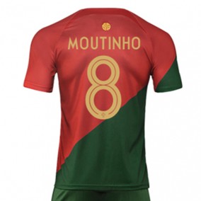 Portugal Joao Moutinho 8 2023/2024 Hemma Fotbollströjor Kortärmad